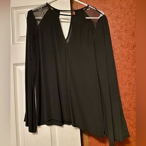 Chic Black Long Sleeve Blouse